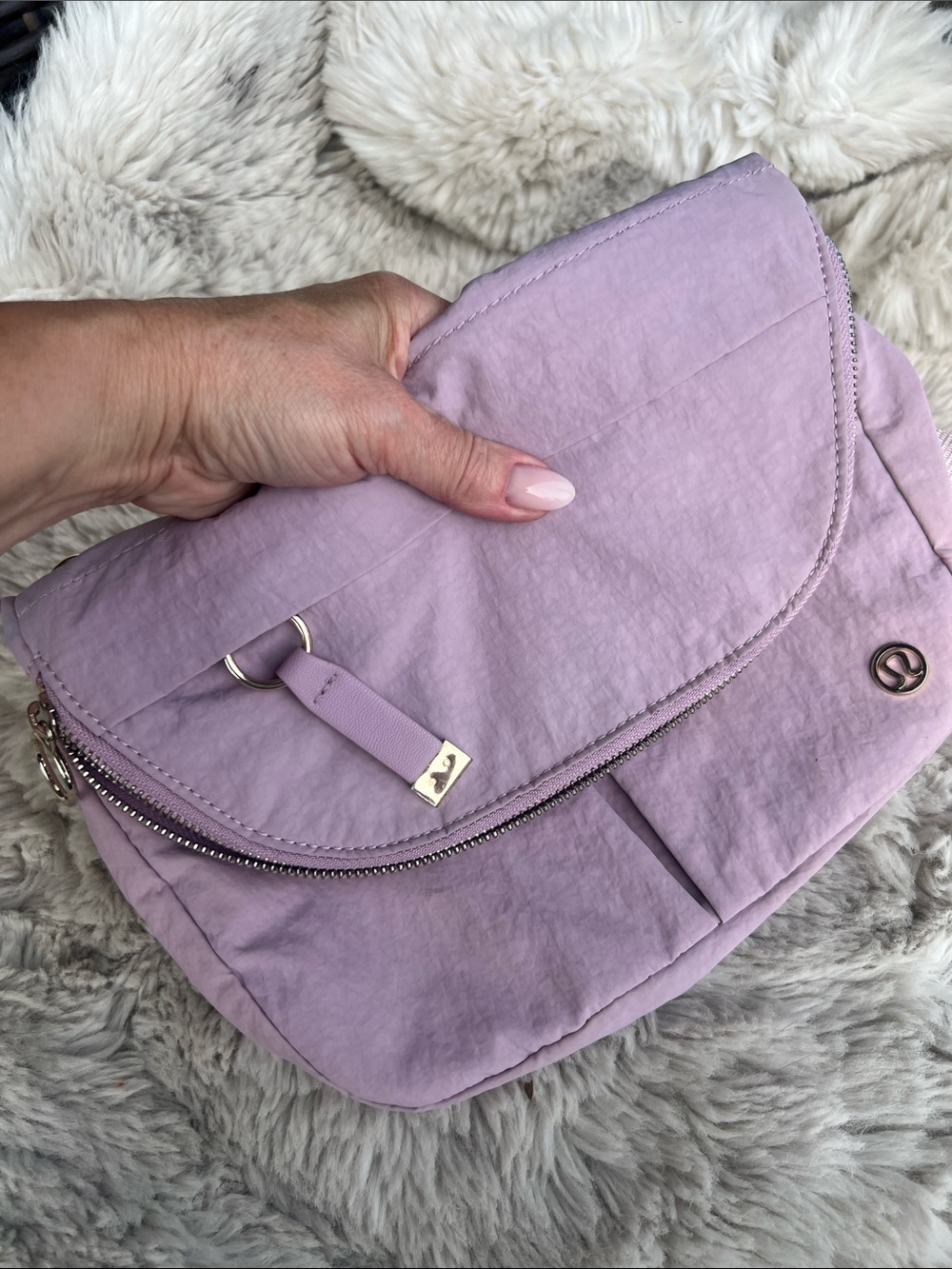 lululemon athletica Lilac Nylon Crossbody Bag
